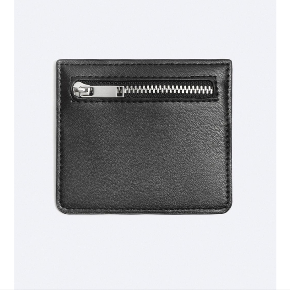 ZARA ZIPPERED CARD HOLDER WALLET - Picture 1 of 5